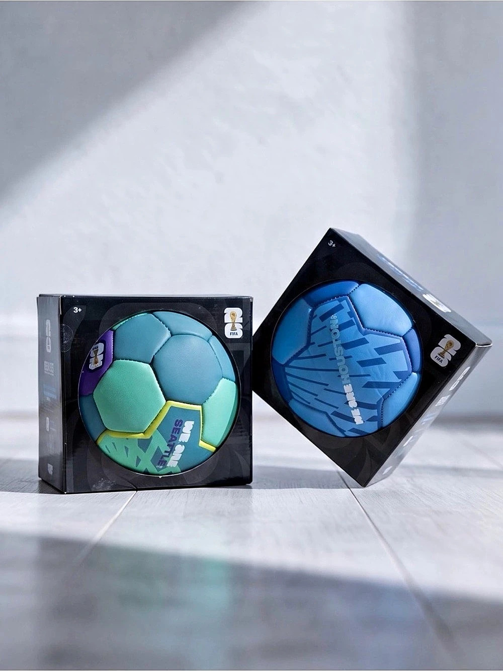 FIFA World Cup 26 Host City Mini Soccer Ball Set (Seattle and Houston)